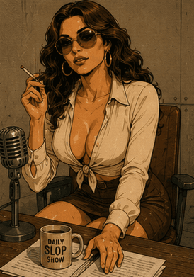 Abby in the studio, relaxed and at ease at her desk.