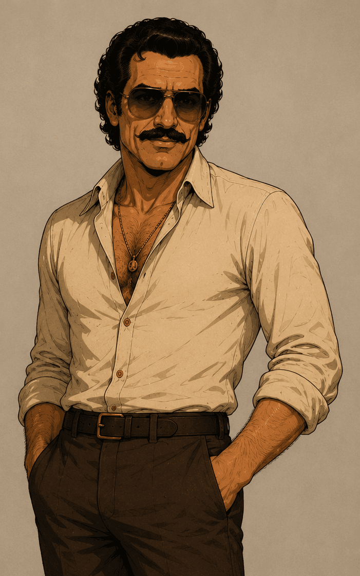 Boyd in a confident portrait, aviator sunglasses, assured expression.
