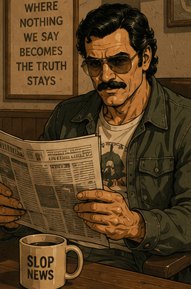 Boyd in a denim jacket, casual and considered.